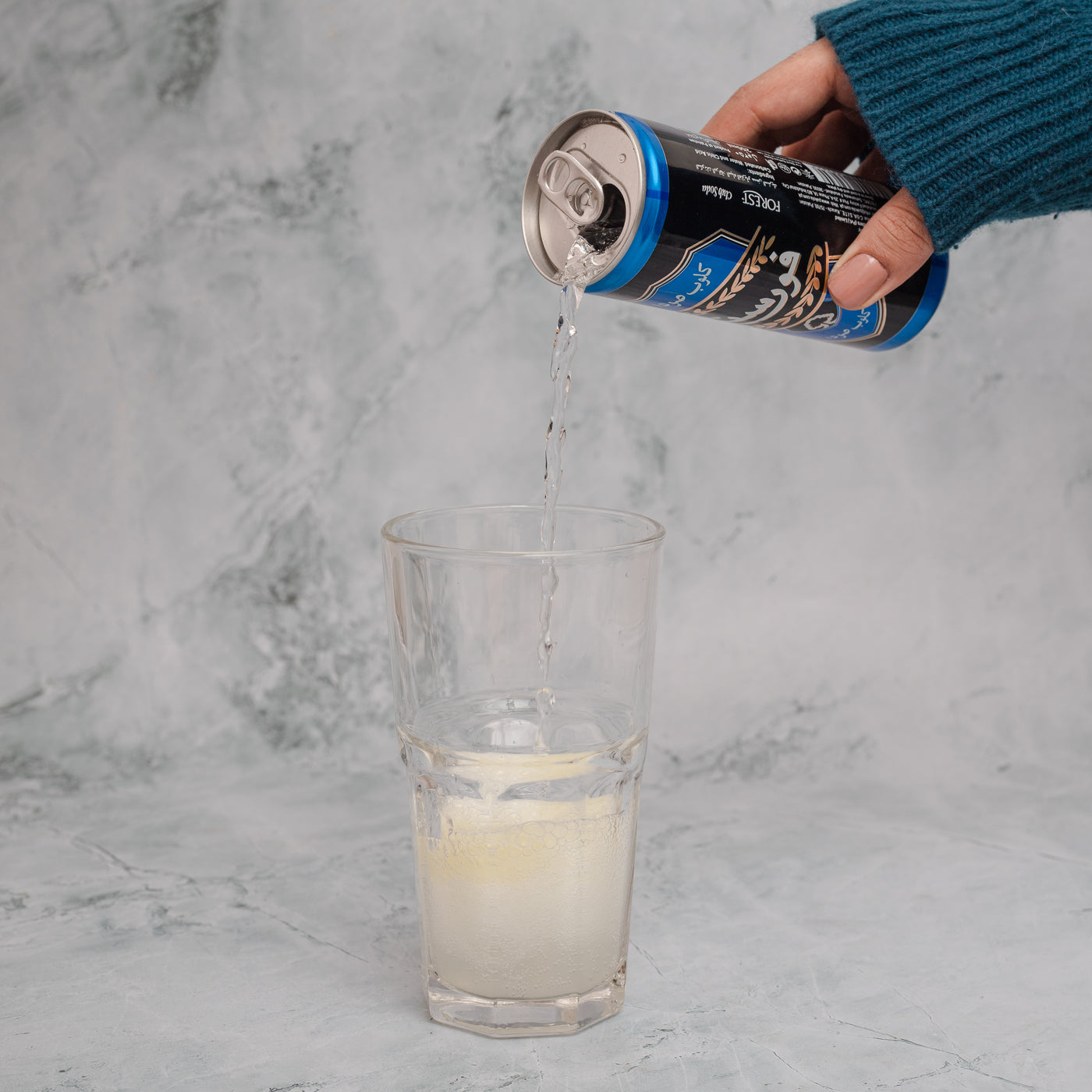 Loafology Club Soda with Lime - Served